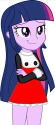 Size: 462x1050 | Tagged: safe, artist:rollyagami02, derpibooru import, twilight sparkle, equestria girls, clothes, cosplay, costume, megaman, roll, simple background, solo, transparent background