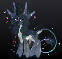 Size: 2275x2172 | Tagged: safe, artist:strangle12, derpibooru import, oc, oc only, pony, base used, black background, ear fluff, ears, eyelashes, female, mare, simple background, smiling, solo, starry eyes, wingding eyes