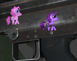 Size: 519x416 | Tagged: safe, artist:atimkos, derpibooru import, pinkie pie, earth pony, counter-strike: global offensive, funny, solo, ugly, wtf