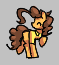 Size: 59x65 | Tagged: safe, artist:plunger, ponerpics import, cheese sandwich, grilled cheese (r63), earth pony, pony, aggie.io, clothes, eyes closed, female, lowres, mare, pixel art, raised hoof, raised leg, rule 63, shirt, simple background, solo