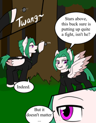 Size: 1280x1639 | Tagged: safe, artist:jolliapplegirl, derpibooru import, oc, pegasus, pony, comic:dusk rebellion, alternate timeline, alternate universe, comic, crystal war timeline, dialogue, female, male, mare, siblings, stallion, twins