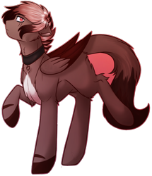 Size: 1032x1200 | Tagged: safe, artist:purplegrim40, derpibooru import, oc, oc only, pegasus, pony, choker, pegasus oc, simple background, solo, transparent background, wings