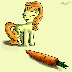 Size: 2399x2399 | Tagged: safe, artist:uteuk, derpibooru import, carrot top, golden harvest, earth pony, pony, carrot, food, meme, ponified, ponified animal photo, ponified meme, solo