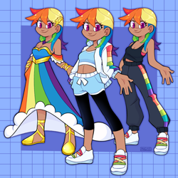 Size: 2048x2048 | Tagged: safe, artist:3ggmilky, derpibooru import, rainbow dash, human, bare shoulders, clothes, dress, gala dress, humanized, sleeveless, solo, strapless