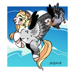 Size: 1337x1311 | Tagged: safe, artist:nynehells, derpibooru import, oc, oc only, pegasus, pony, solo