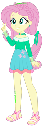 Size: 1280x3654 | Tagged: safe, fluttershy, equestria girls, simple background, transparent background, vector