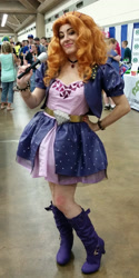 Size: 1729x3468 | Tagged: safe, artist:briannacherrycosplay, artist:owl-eye-2010, derpibooru import, adagio dazzle, human, equestria girls, bronycon, bronycon 2016, clothes, cosplay, costume, irl, irl human, photo