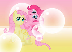 Size: 2872x2088 | Tagged: safe, artist:wildy71090, derpibooru import, fluttershy, pinkie pie, earth pony, pegasus, pony, 2012, duo, female, mare