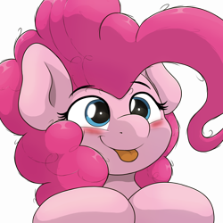 Size: 2160x2160 | Tagged: safe, artist:ljdamz1119, derpibooru import, pinkie pie, earth pony, pony, :p, blushing, ponk, simple background, solo, tongue, tongue out, transparent background