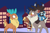 Size: 1800x1200 | Tagged: safe, artist:redahfuhrerking, derpibooru import, stronghoof hoofstrong, velvet reindeer, oc, oc:sila, deer, horse, reindeer, winter sprite, them's fightin' herds, community related, doll, father and child, father and daughter, female, male, parent and child, tfh oc, toy