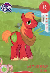 Size: 2784x4007 | Tagged: safe, derpibooru import, big macintosh, earth pony, pony, g4, card, kayou, male, merchandise, my little pony logo, official, solo, stallion, text, trading card