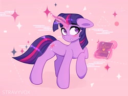 Size: 4000x3000 | Tagged: safe, artist:stravy_vox, derpibooru import, twilight sparkle, unicorn twilight, pony, unicorn, abstract background, book, embarrassed, female, levitation, magic, mare, solo, telekinesis