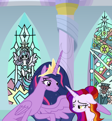 Size: 1900x2055 | Tagged: safe, artist:littlejurnalina, derpibooru import, princess twilight 2.0, twilight sparkle, twilight sparkle (alicorn), oc, oc:sweet little lemon, alicorn, pony, the last problem, base used, female, mare, older, older twilight