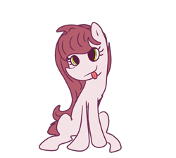Size: 4000x3580 | Tagged: safe, artist:cozity, ponybooru exclusive, oc, oc:cloud gem, earth pony, pony, ponybooru collab 2022, :p, earth pony oc, female, filly, foal, simple background, sitting, tongue, tongue out, transparent background