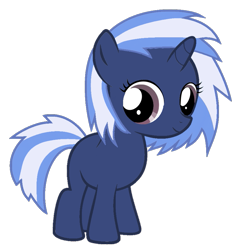 Size: 877x911 | Tagged: safe, artist:foxyfell1337, derpibooru import, dj pon-3, vinyl scratch, original species, pony, female, filly, foal, race swap, simple background, solo, transparent background, umbra pony, younger