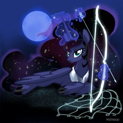 Size: 2283x2283 | Tagged: safe, artist:pfeffaroo, derpibooru import, princess luna, alicorn, pony, fanfic:the triangle of moons: mending shards, solo