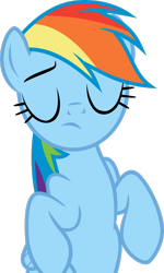 Size: 1894x3166 | Tagged: safe, artist:xxphantomxxx, derpibooru import, rainbow dash, pegasus, pony, eyes closed, female, mare, simple background, solo, transparent background, vector