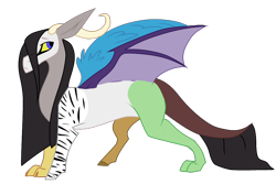 Size: 1024x684 | Tagged: safe, artist:moonert, derpibooru import, oc, oc only, draconequus, draconequus oc, simple background, solo, transparent background