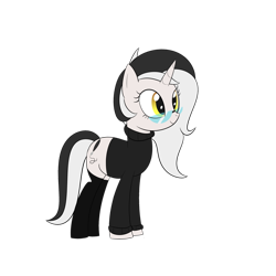 Size: 3000x3000 | Tagged: safe, artist:bestponies, derpibooru import, oc, oc only, oc:diamond horseshoe, pony, unicorn, clothes, cutie mark, glasses, golden eyes, simple background, socks, sweater, transparent background