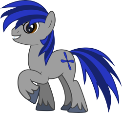 Size: 2844x2642 | Tagged: safe, artist:abluepegasus, derpibooru import, oc, oc only, oc:aerial ace, earth pony, pony, glasses, grin, high res, male, raised hoof, raised leg, show accurate, simple background, smiling, solo, stallion, transparent background, unshorn fetlocks, vector