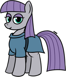 Size: 939x1085 | Tagged: safe, artist:mark_ml, maud pie, earth pony, pony, female, looking at you, mare, simple background, smiling, smiling at you, solo, transparent background