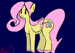 Size: 3500x2450 | Tagged: safe, artist:nazodafist, derpibooru import, fluttershy, pegasus, pony, my little pony, simple background, solo