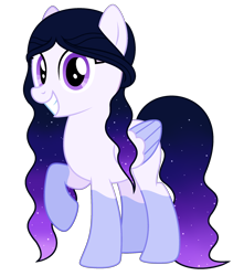 Size: 1952x2212 | Tagged: safe, artist:cindydreamlight, derpibooru import, oc, oc:light light star, pegasus, pony, colored wings, female, mare, simple background, solo, transparent background, two toned wings, wings