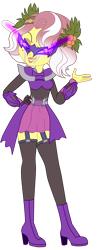 Size: 1500x3875 | Tagged: safe, artist:gmaplay, derpibooru import, vignette valencia, equestria girls, evil, kamen rider, simple background, solo, transparent background