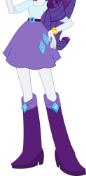 Size: 943x1919 | Tagged: safe, derpibooru import, rarity, equestria girls, belt, boots, clothes, cropped, cutie mark on clothes, diamond, high heel boots, jewelry, legs, pants, pictures of legs, shirt, shoes, simple background, skirt, solo, transparent background