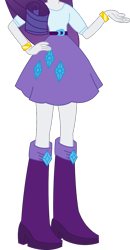 Size: 596x1146 | Tagged: safe, derpibooru import, rarity, equestria girls, belt, boots, clothes, cropped, cutie mark on clothes, diamond, high heel boots, jewelry, legs, pants, pictures of legs, shirt, shoes, simple background, skirt, solo, transparent background