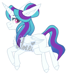 Size: 707x788 | Tagged: safe, artist:moonert, derpibooru import, oc, oc only, alicorn, pony, alicorn oc, base used, chest fluff, eyelashes, horn, offspring, parent:princess cadance, parent:shining armor, parents:shiningcadance, simple background, smiling, solo, transparent background, wings