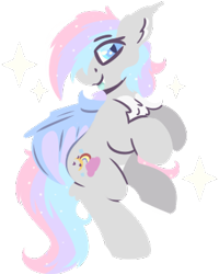 Size: 277x347 | Tagged: safe, artist:rhythmpixel, derpibooru import, oc, oc only, oc:dreamyway skies, bat pony, chest fluff, female, lineless, mare, simple background, solo, transparent background