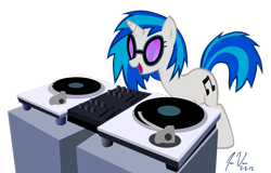 Size: 3061x1959 | Tagged: safe, artist:epic-panda17, derpibooru import, dj pon-3, vinyl scratch, pony, unicorn, epic cupcake time, female, mare, open mouth, simple background, transparent background