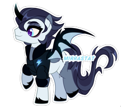 Size: 3379x2987 | Tagged: safe, artist:mirrastat, derpibooru import, oc, oc only, alicorn, bat pony, bat pony alicorn, pony, base used, bat pony oc, bat wings, clothes, eyelashes, horn, makeup, male, simple background, smiling, solo, stallion, transparent background, unshorn fetlocks, wings