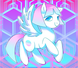 Size: 1553x1363 | Tagged: safe, artist:relighted, derpibooru import, oc, earth pony, pegasus, aesthetics, colorful, female, flying, mare, vaporwave