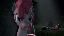 Size: 720x405 | Tagged: safe, artist:mj's film co., derpibooru import, pinkie pie, earth pony, pony, 3d, animated, female, gif, gollum, lord of the rings, no, solo, source filmmaker, youtube link