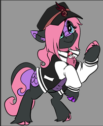 Size: 490x603 | Tagged: safe, artist:brainiac, derpibooru import, oc, oc:love letters, kirin, character concept, clothes, concept art, female, mare, ponysona, solo