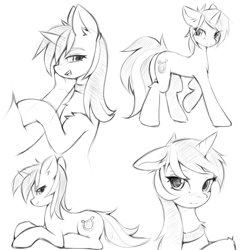 Size: 933x933 | Tagged: safe, artist:fajeh, derpibooru import, lyra heartstrings, human, pony, unicorn, collar, hand, happy, human on pony petting, monochrome, petting, simple background, sketch, white background