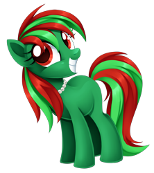 Size: 1775x2000 | Tagged: safe, artist:centchi, derpibooru import, oc, oc only, oc:sony, earth pony, pony, commission, earth pony oc, female, grin, jewelry, necklace, simple background, smiling, transparent background