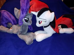 Size: 4032x3024 | Tagged: safe, artist:darthalex70, derpibooru import, oc, oc:blackjack, oc:morning glory (project horizons), pegasus, unicorn, fallout equestria, fallout equestria: project horizons, collar, commission, irl, photo, plushie