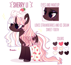 Size: 2560x2343 | Tagged: safe, artist:fenix-artist, derpibooru import, oc, oc only, earth pony, pony, base used, bedroom eyes, clothes, cyrillic, duo, earth pony oc, female, food, makeup, mare, russian, simple background, smiling, socks, strawberry, white background