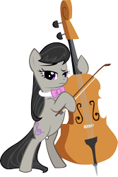 Size: 1334x2000 | Tagged: safe, artist:spaceponies, derpibooru import, octavia melody, earth pony, pony, bipedal, cello, female, mare, musical instrument, simple background, solo, transparent background, vector