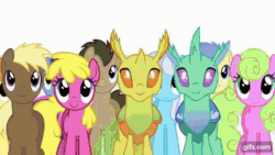 Size: 640x360 | Tagged: safe, derpibooru import, screencap, berry punch, berryshine, discord, doctor whooves, changeling, draconequus, earth pony, pegasus, pony, celestial advice, season 7, animated, cute, discute, eyes closed, female, gif, gifs.com, male, mare, open mouth, open smile, smiling, stallion, twilight's castle