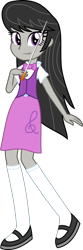 Size: 200x600 | Tagged: safe, artist:leonardo51105, derpibooru import, edit, octavia melody, equestria girls, baton, female, simple background, solo, transparent background, vector, vector edit