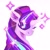 Size: 2000x2000 | Tagged: safe, artist:dearmary, derpibooru import, starlight glimmer, pony, unicorn, collaboration, bust, collaboration:choose your starlight, crying, eyes closed, female, mare, portrait, simple background, solo, sparkles, white background