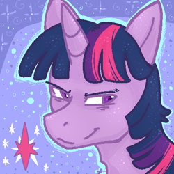 Size: 480x480 | Tagged: safe, artist:deyogee, derpibooru import, twilight sparkle, unicorn, icon, looking at you, male, solo