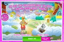 Size: 1035x684 | Tagged: safe, derpibooru import, idw, advertisement, costs real money, gameloft, guard, idw showified, official, ornithian, sale, season 10, unnamed character