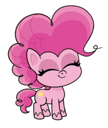 Size: 851x1004 | Tagged: safe, derpibooru import, edit, edited screencap, screencap, pinkie pie, earth pony, pony, my little pony: pony life, princess probz, ^^, background removed, eyes closed, female, mare, not a vector, simple background, solo, transparent background, unshorn fetlocks