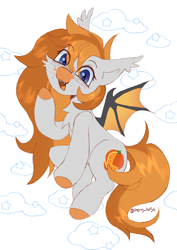 Size: 2480x3508 | Tagged: safe, artist:kotya, derpibooru import, oc, oc only, bat pony, pony, chest fluff, ear fluff, ears, looking at you, simple background, solo, white background