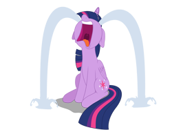 Size: 4000x3000 | Tagged: safe, artist:vvolllovv, derpibooru import, edit, editor:wardex101, twilight sparkle, twilight sparkle (alicorn), alicorn, pony, the point of no return, crying, crylight sparkle, female, high res, nose in the air, ocular gushers, open mouth, simple background, sitting, solo, transparent background, uvula, vector, vector edit, volumetric mouth